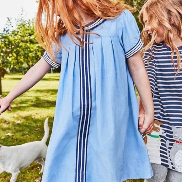 Mini Boden Other - Mini Boden Peter-pan Collared Dress 2-3Y
